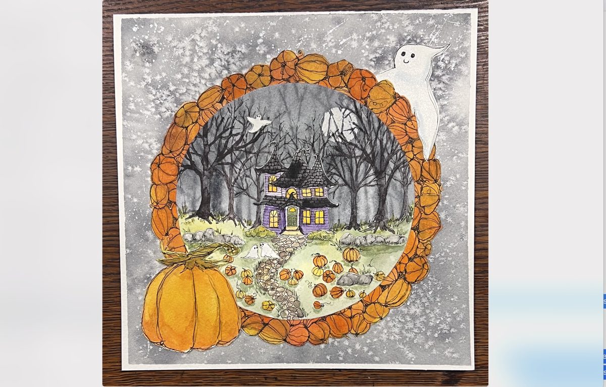 Autumn Country Cottage Collage