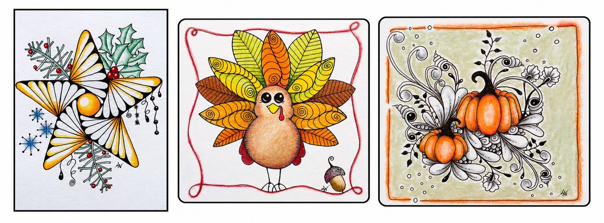 Seasonal Zentangle Workshops with Lynne