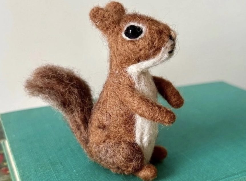 Needle Felted Squirrel